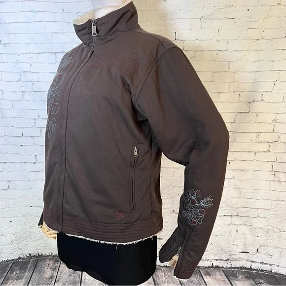 Mountain Hardwear Embroidered Floral Abstract Bomber Jacket Size Small - Picture 7 of 14